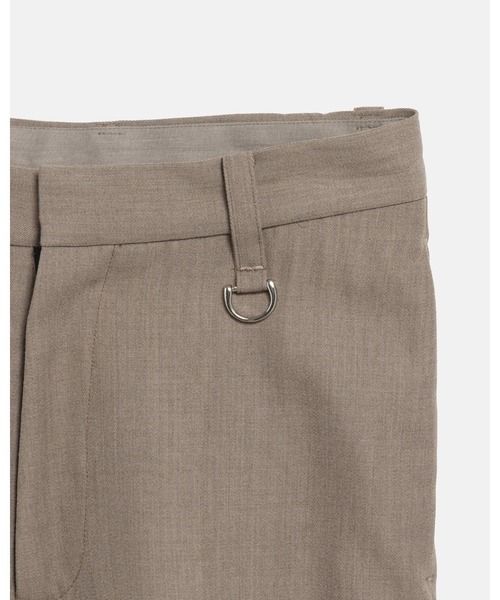 SimplyComplicated(シンプリーコンプリケイテッド)の「EVERYDAY VIRGIN WOOL TROUSERS(スラックス・メンズ・チャコールグレー/ライトブラウン・1/2)」の10枚目の写真