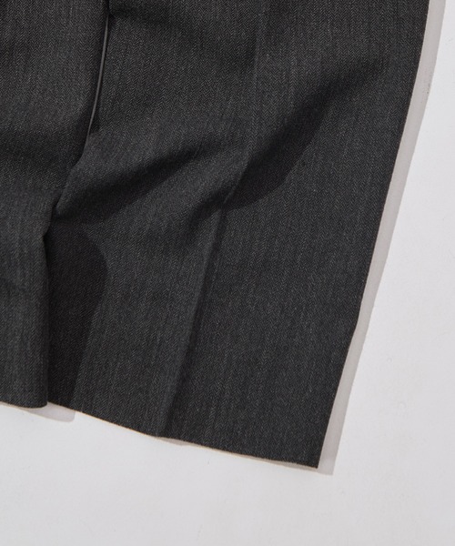 ISSUETHINGS(イシューシングス)の「【ISSUETHINGS/イシューシングス】TYPE118 (WOOL HERRINGBONE)(スラックス・メンズ・ダークグレー・3/2)」の11枚目の写真