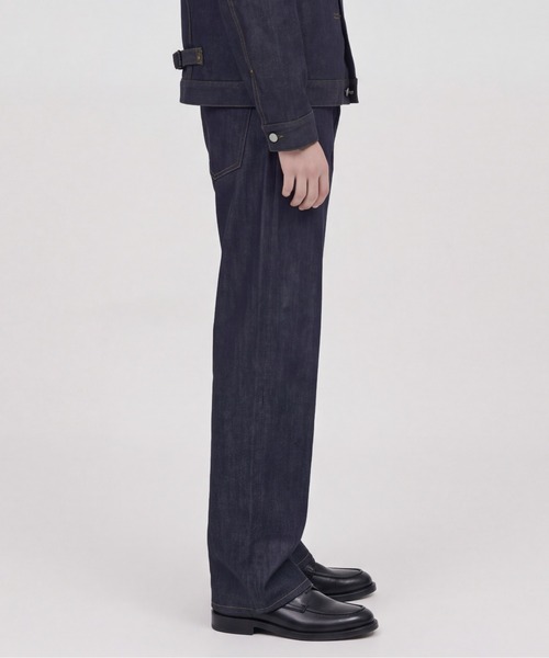 UNITED TOKYO(ユナイテッドトウキョウ)の「【新作】SUPIMA DENIM ワイドストレートパンツ(デニムパンツ・メンズ・インディゴブルー/ブラック・1/2)」の8枚目の写真