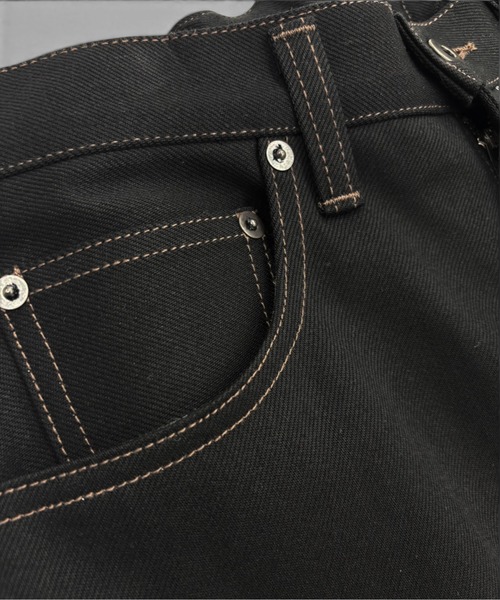 UNITED TOKYO(ユナイテッドトウキョウ)の「【新作】SUPIMA DENIM ワイドストレートパンツ(デニムパンツ・メンズ・インディゴブルー/ブラック・1/2)」の19枚目の写真