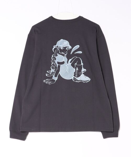 NEW ERA(ニューエラ)の「【NEW ERA/ニューエラ】長袖 ウォッシュドコットン Tシャツ Illustrators Collection うずた グラファイト(Tシャツ/カットソー・レディース・その他1・L)」の2枚目の写真