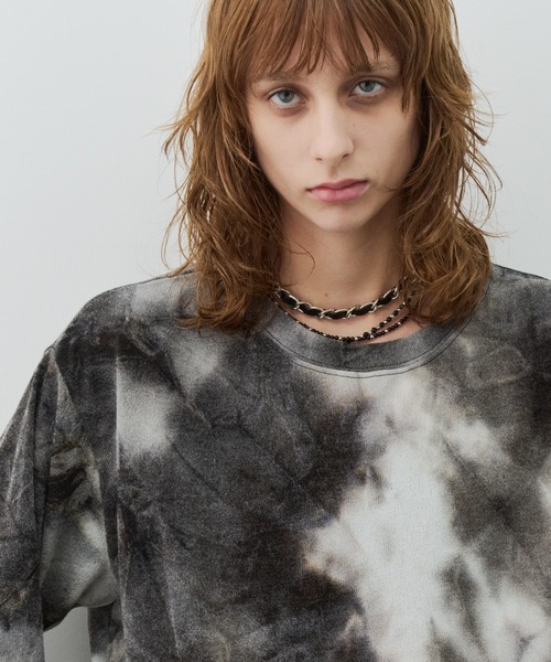 AFF AIVER(エイエフエフアイバー)の「AFF AIVER ムラ染めニットL/S TEE(Tシャツ/カットソー・メンズ・ブラック/ネイビー/カーキ・LARGE/MEDIUM/SMALL)」の5枚目の写真