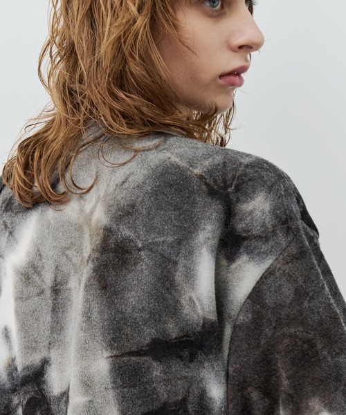 AFF AIVER(エイエフエフアイバー)の「AFF AIVER ムラ染めニットL/S TEE(Tシャツ/カットソー・メンズ・ブラック/ネイビー/カーキ・LARGE/MEDIUM/SMALL)」の6枚目の写真