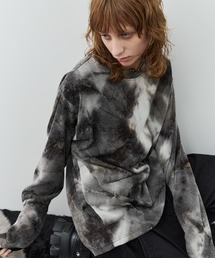 CASPER JOHN AIVER（キャスパージョンアイバー）の「AFF AIVER　ムラ染めニットL/S TEE（Tシャツ/カットソー）」