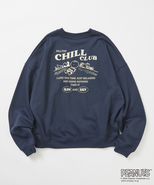FREAK'S STORE(フリークスストア)の「限定展開 PEANUTS 別注 ビックシルエット チルクラブ スウェット(スウェット・メンズ・グレー/ネイビー/チャコールグレー・SMALL/LARGE/MEDIUM)」の16枚目の写真