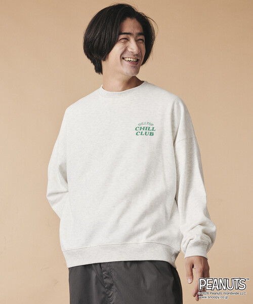 FREAK'S STORE(フリークスストア)の「限定展開 PEANUTS 別注 ビックシルエット チルクラブ スウェット(スウェット・メンズ・グレー/ネイビー/チャコールグレー・SMALL/LARGE/MEDIUM)」の20枚目の写真