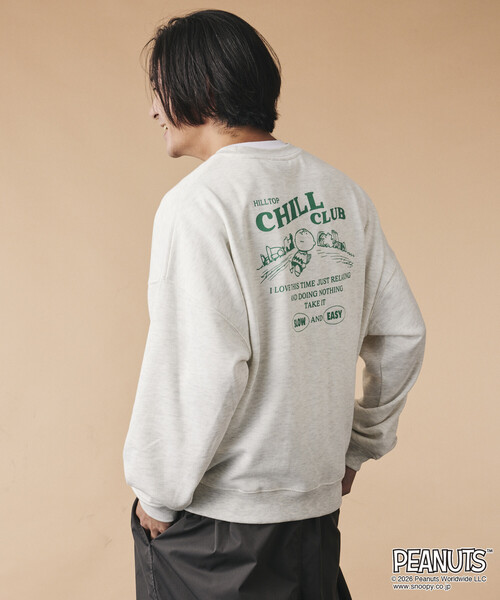FREAK'S STORE(フリークスストア)の「限定展開 PEANUTS 別注 ビックシルエット チルクラブ スウェット(スウェット・メンズ・グレー/ネイビー/チャコールグレー・SMALL/LARGE/MEDIUM)」の21枚目の写真