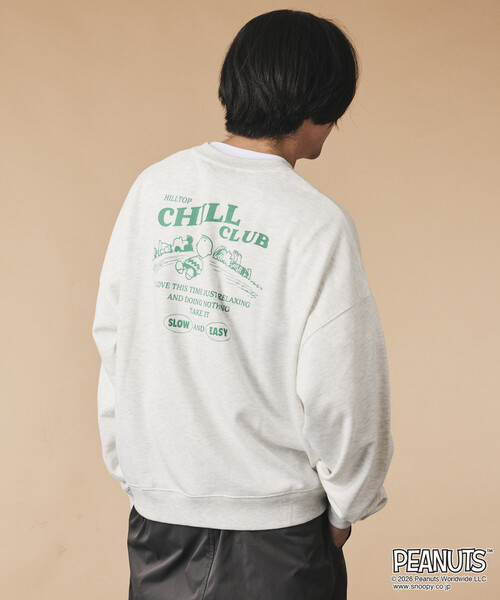 FREAK'S STORE(フリークスストア)の「限定展開 PEANUTS 別注 ビックシルエット チルクラブ スウェット(スウェット・メンズ・グレー/ネイビー/チャコールグレー・SMALL/LARGE/MEDIUM)」の22枚目の写真