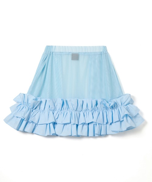 NON TOKYO（ノントーキョー）の「FRILL MESH MINI SKIRT（スカート・レディース・ブルー/ピンク/ホワイト・FREE）」の8枚目の写真