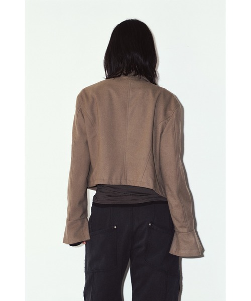 Knuth Marf(クヌースマーフ)の「2way cropped frill jacket(その他アウター・レディース・ベージュ/ブラック・FREE)」の13枚目の写真