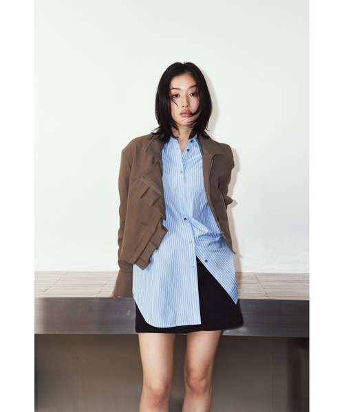 Knuth Marf(クヌースマーフ)の「2way cropped frill jacket(その他アウター・レディース・ベージュ/ブラック・FREE)」の19枚目の写真