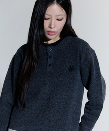 BEENTRILL（ビントリル）の「ソーホー ニット ヘンリーネック(チャコール)（ニット/セーター）」