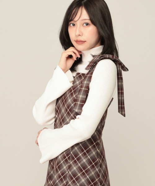 Heather(ヘザー)の「アソート袖フレアピタニット 1084704(ニット/セーター・レディース・ホワイト系その他/ブラック/ブラック系その他/アイボリー・FREE)」の7枚目の写真