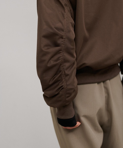 LARUTA(ラルータ)の「【LARUTA】タフタ×メッシュリバーシブルMA-1(MA-1・レディース・ブラウン/グレイッシュベージュ/ブラック/カーキ・FREE)」の12枚目の写真