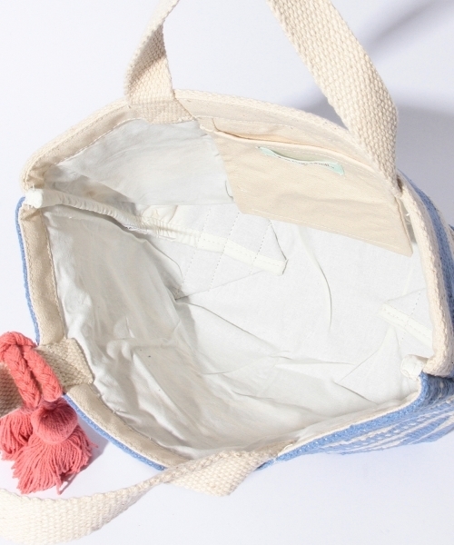 Ray BEAMS（レイビームス）の「Lilas Campbell / レクタングル タッセルトート（トートバッグ・レディース・ブラック/ブルー・ONE SIZE）」の11枚目の写真