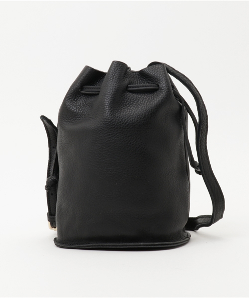 ORiental TRaffic（オリエンタルトラフィック）の「春夏新作★本革巾着バッグ★BA-153（ショルダーバッグ・レディース・ベージュ/ブラック・ﾌﾘ-）」の3枚目の写真