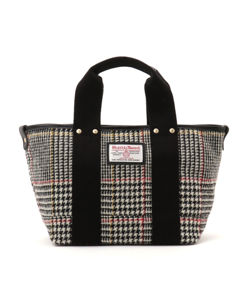 HARRIS TWEED（ハリスツイード）の「【Harris Tweed】ハリスツイード トートバッグS         （トートバッグ・レディース・ダークグレー/ダークグリーン・ONE SIZE）」の2枚目の写真