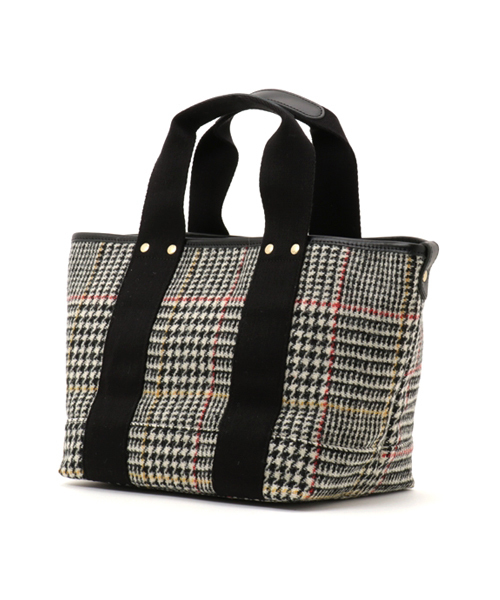 HARRIS TWEED（ハリスツイード）の「【Harris Tweed】ハリスツイード トートバッグS         （トートバッグ・レディース・ダークグレー/ダークグリーン・ONE SIZE）」の3枚目の写真