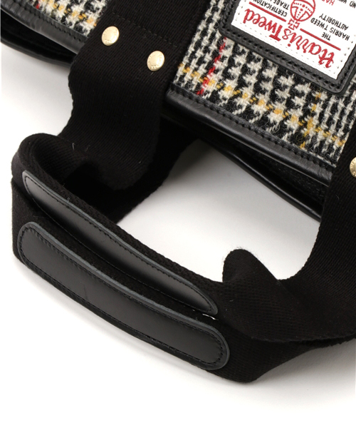 HARRIS TWEED（ハリスツイード）の「【Harris Tweed】ハリスツイード トートバッグS         （トートバッグ・レディース・ダークグレー/ダークグリーン・ONE SIZE）」の6枚目の写真