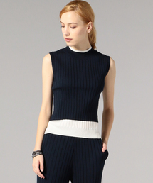 LOVELESS | 【LOVELESS】WOMENS ワイドリブノースリーブニット(ニット/セーター)