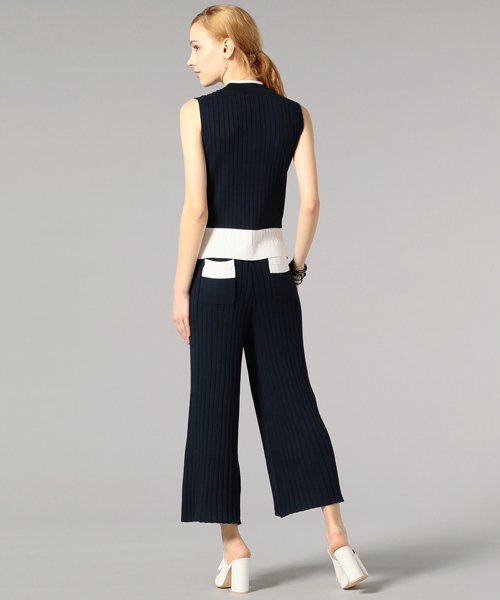 UNITED TOKYOブルーロングコートloveless ノースリーブニット LOVELESS（ラブレス）の「【LOVELESS】WOMENS ワイドリブ