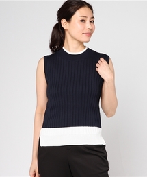 LOVELESS | 【LOVELESS】WOMENS ワイドリブノースリーブニット(ニット/セーター)