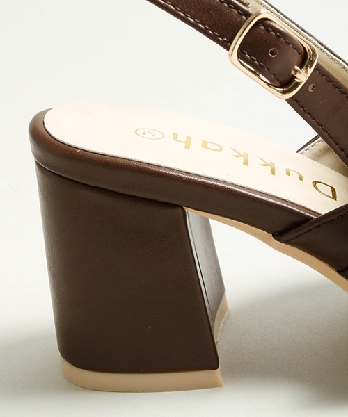 WEGO（ウィゴー）の「WEGO/バックルミュールシューズ（サンダル・レディース・ブラウン/ブラック・LARGE/MEDIUM）」の9枚目の写真