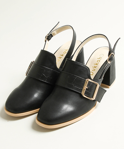 WEGO（ウィゴー）の「WEGO/バックルミュールシューズ（サンダル・レディース・ブラウン/ブラック・LARGE/MEDIUM）」の12枚目の写真