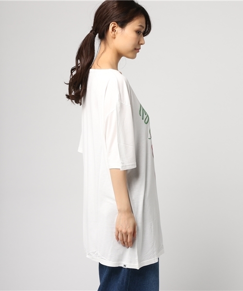 HYSTERIC GLAMOUR(ヒステリックグラマー)の「BEAR POPSICLE プリント ビッグTシャツ(Tシャツ/カットソー・レディース・レッド/グリーン/ブラック/ネイビー/ホワイト・FREE)」の12枚目の写真