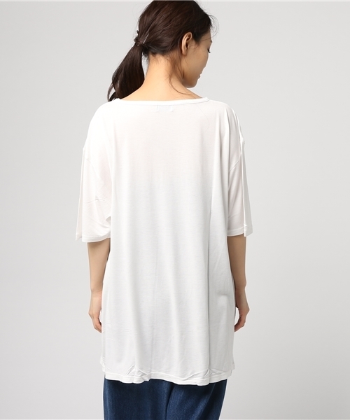 HYSTERIC GLAMOUR(ヒステリックグラマー)の「BEAR POPSICLE プリント ビッグTシャツ(Tシャツ/カットソー・レディース・レッド/グリーン/ブラック/ネイビー/ホワイト・FREE)」の11枚目の写真