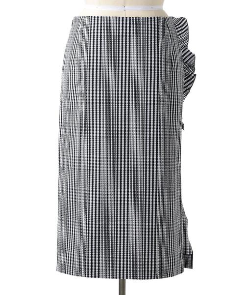 Drawer（ドゥロワー）の「Drawer フリル スカート（スカート・レディース・ブラック・36/40/38）」の5枚目の写真