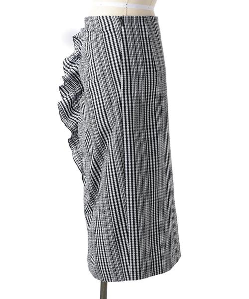 Drawer（ドゥロワー）の「Drawer フリル スカート（スカート・レディース・ブラック・36/40/38）」の6枚目の写真