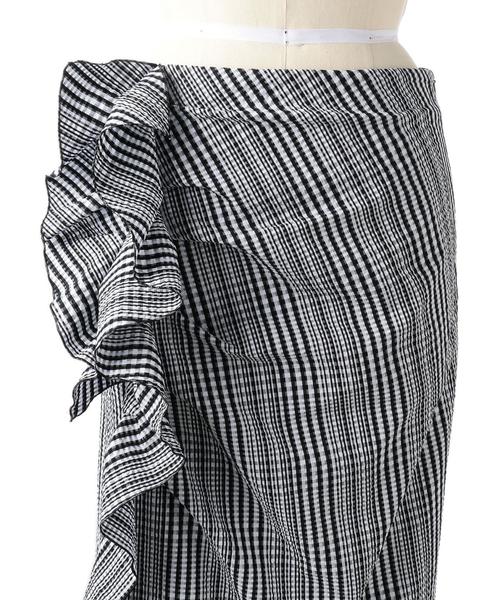 Drawer（ドゥロワー）の「Drawer フリル スカート（スカート・レディース・ブラック・36/40/38）」の7枚目の写真