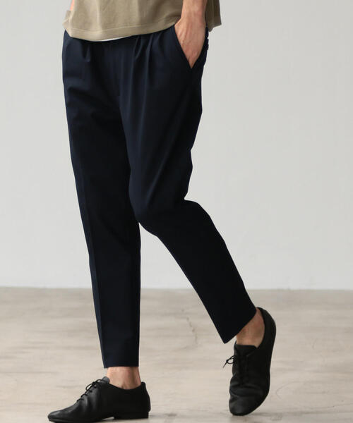 green label relaxing（グリーンレーベルリラクシング）の「OS★★T/R 2P EASY テーパードパンツ / アンクルパンツ（スラックス・メンズ・ネイビー/ブラック/その他2/グレー/オリーブ/ベージュ・MEDIUM/X-LARGE/X-SMALL/SMALL/LARGE）」の9枚目の写真