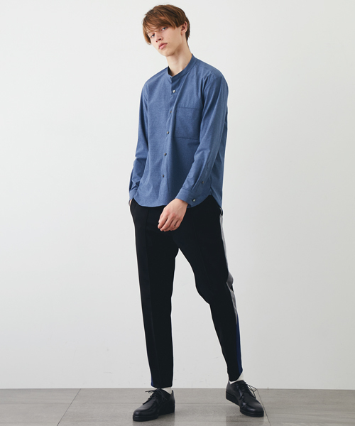 STUDIOUS HIGH(ストゥディオスハイ)の「ポンチトラックパンツ(その他パンツ・メンズ・ネイビー/ブラック・2/1)」の19枚目の写真