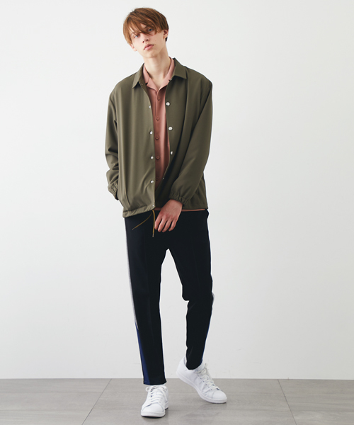 STUDIOUS HIGH(ストゥディオスハイ)の「ポンチトラックパンツ(その他パンツ・メンズ・ネイビー/ブラック・2/1)」の17枚目の写真