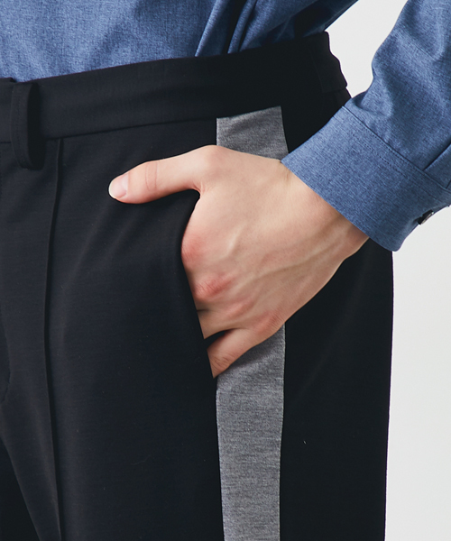 STUDIOUS HIGH(ストゥディオスハイ)の「ポンチトラックパンツ(その他パンツ・メンズ・ネイビー/ブラック・2/1)」の14枚目の写真
