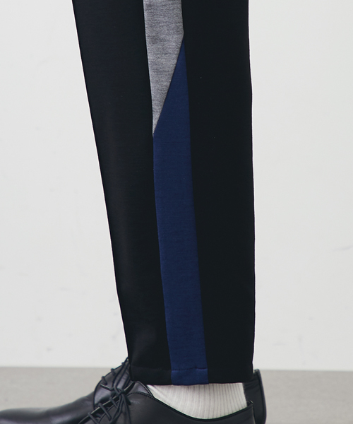 STUDIOUS HIGH(ストゥディオスハイ)の「ポンチトラックパンツ(その他パンツ・メンズ・ネイビー/ブラック・2/1)」の12枚目の写真