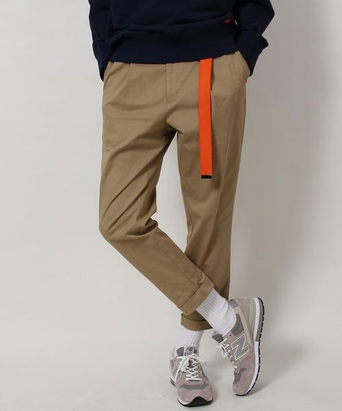 coen(コーエン)の「ツイル1タックテーパードアンクルパンツ(チノパンツ・メンズ・ベージュ/オリーブ/ネイビー・X-LARGE/SMALL/LARGE/MEDIUM)」の14枚目の写真