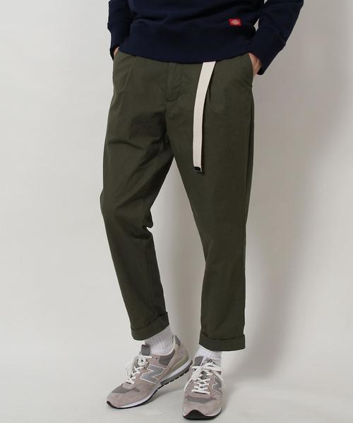 coen(コーエン)の「ツイル1タックテーパードアンクルパンツ(チノパンツ・メンズ・ベージュ/オリーブ/ネイビー・X-LARGE/SMALL/LARGE/MEDIUM)」の16枚目の写真