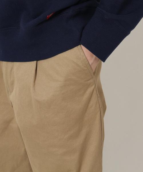 coen（コーエン）の「ツイル1タックテーパードアンクルパンツ（チノパンツ・メンズ・ネイビー/オリーブ/ベージュ・MEDIUM/SMALL/LARGE/X-LARGE）」の12枚目の写真
