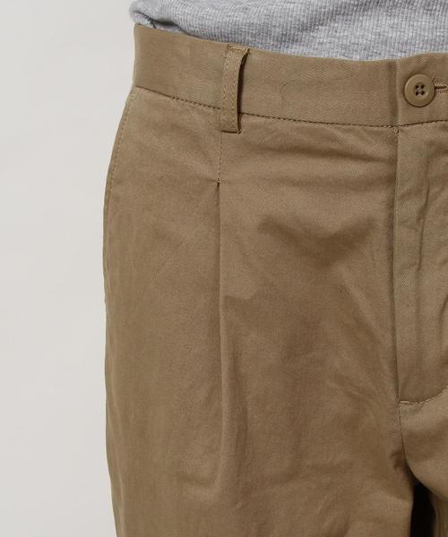 coen（コーエン）の「ツイル1タックテーパードアンクルパンツ（チノパンツ・メンズ・ネイビー/オリーブ/ベージュ・MEDIUM/SMALL/LARGE/X-LARGE）」の13枚目の写真