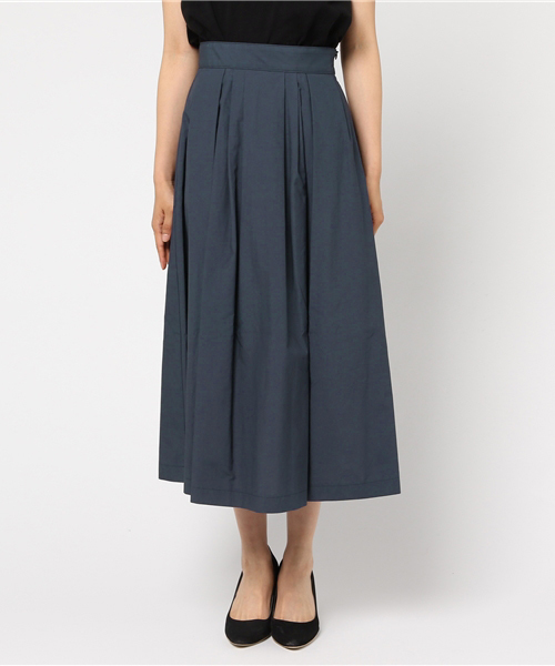 SHIPS（シップス）の「カラータックスカート（スカート・レディース・ベージュ/ネイビー/ブルー・36/38）」の4枚目の写真