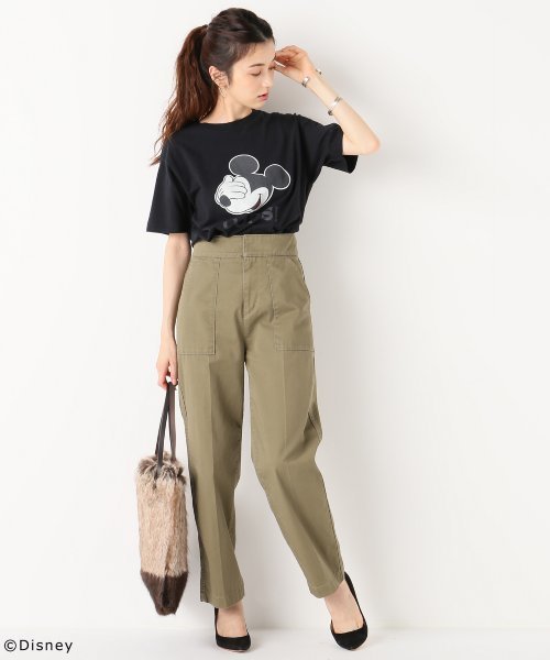 FRAMeWORK（フレームワーク）の「フレームワーク/MICKEY Tee (OOPS!)◆（Tシャツ/カットソー・レディース・ブラック/ホワイト・FREE）」の3枚目の写真