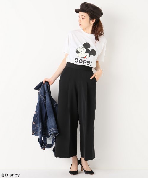 FRAMeWORK（フレームワーク）の「フレームワーク/MICKEY Tee (OOPS!)◆（Tシャツ/カットソー・レディース・ブラック/ホワイト・FREE）」の5枚目の写真