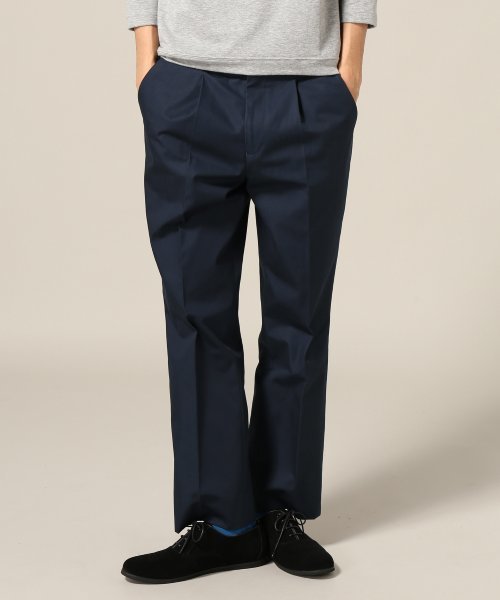 EDIFICE LA BOUCLE（エディフィスラブークル）の「◇LABOUCLE CPT30スペリュール1タックストレ-ト（チノパンツ・メンズ・ベージュ/サファリグリーン/ネイビー・44/46/48）」の3枚目の写真