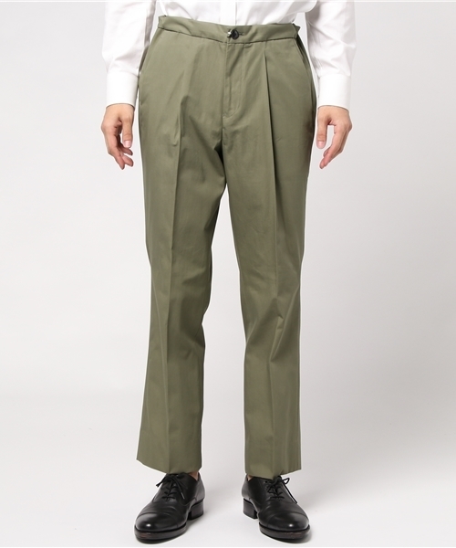EDIFICE LA BOUCLE（エディフィスラブークル）の「◇LABOUCLE CPT30スペリュール1タックストレ-ト（チノパンツ・メンズ・ベージュ/サファリグリーン/ネイビー・44/46/48）」の6枚目の写真