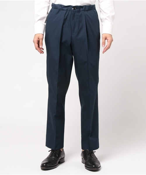 EDIFICE LA BOUCLE（エディフィスラブークル）の「◇LABOUCLE CPT30スペリュール1タックストレ-ト（チノパンツ・メンズ・ベージュ/サファリグリーン/ネイビー・44/46/48）」の7枚目の写真