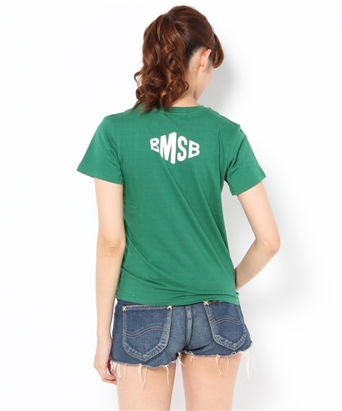 BEAMS BOY（ビームスボーイ）の「BEAMS BOY / カレッジ BプリントT ***（Tシャツ/カットソー・レディース・ホワイト/グリーン/ネイビー・ONE SIZE）」の5枚目の写真