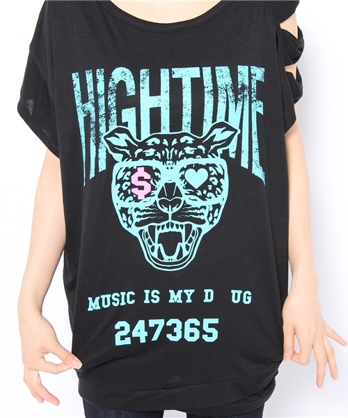 DANCE LB-03（ダンス エルビー・ゼロスリー）の「HIGH ドルマン（Tシャツ/カットソー・レディース・ホワイト系/ブラック系/グレー系2・FREE）」の8枚目の写真